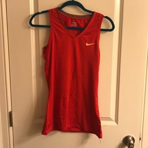 Red, Nike workout tank top